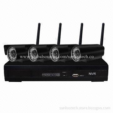4CH wireless security system for home security